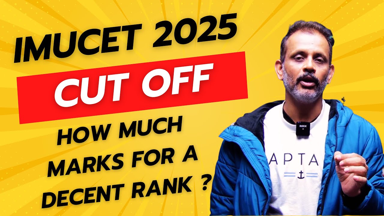IMUCET PREP GUIDE || Cut off marks for IMUCET, how much marks for good rank|| #imucet #merchantnavy