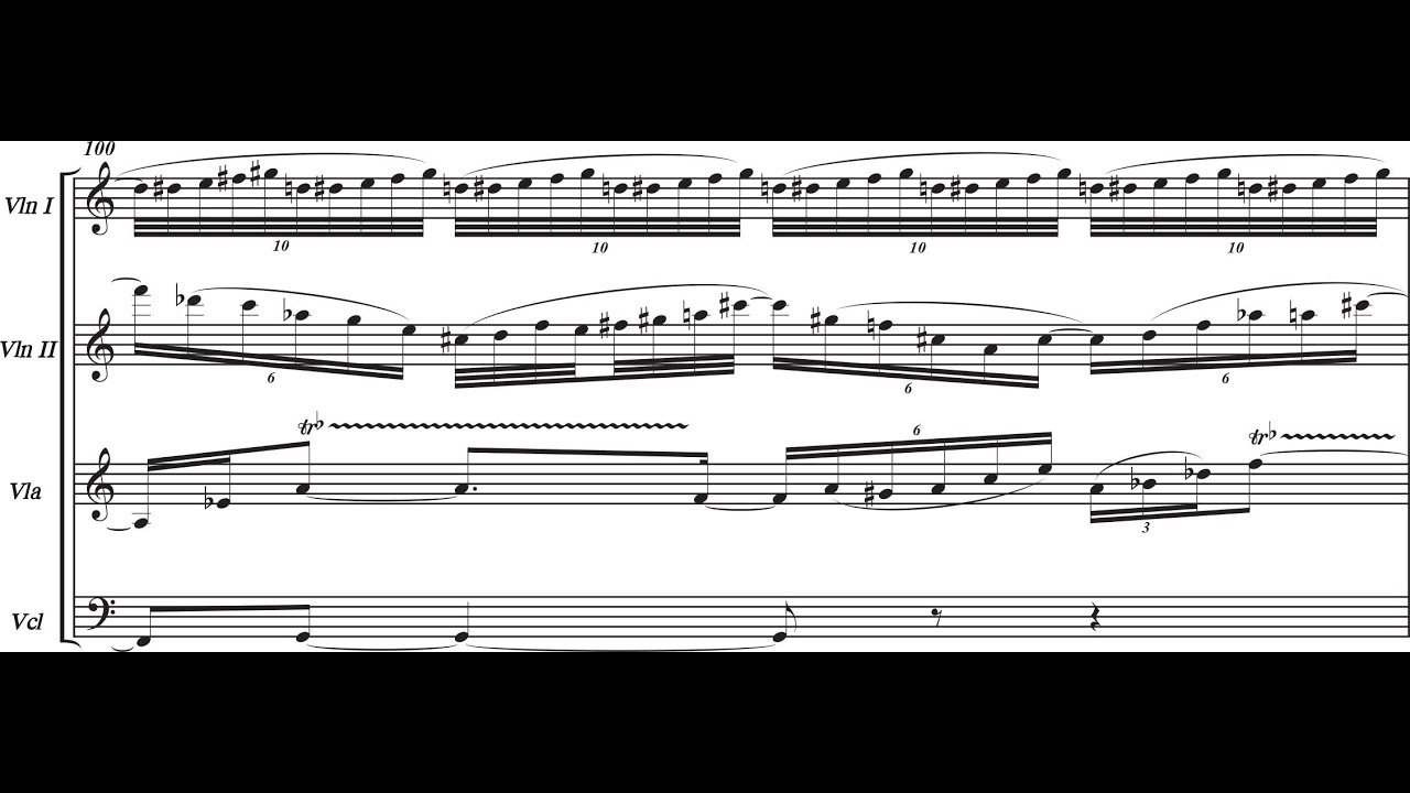 Michail Travlos - Metathesis for String Quartet (1977) [Score-Video]