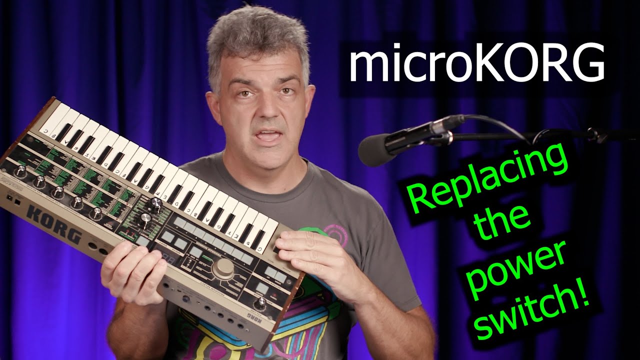 How to replace the microKORG power switch!
