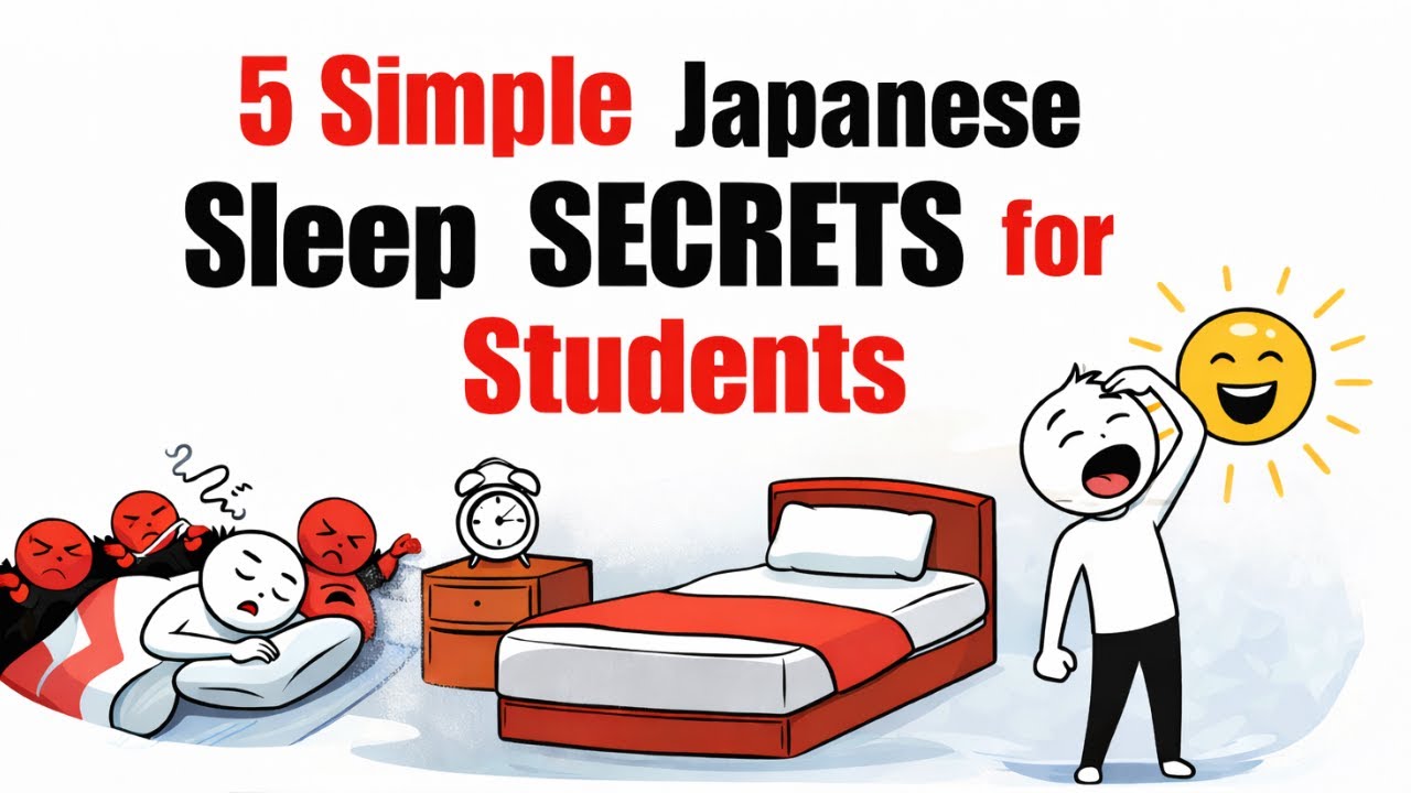 5 Simple Japanese Sleep SECRETS for Students — More Energy, LESS Hours