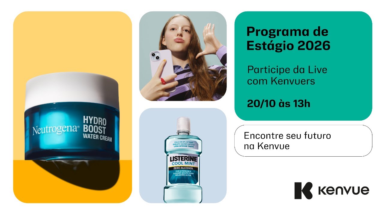Live do Programa de Estágio Kenvue 2026