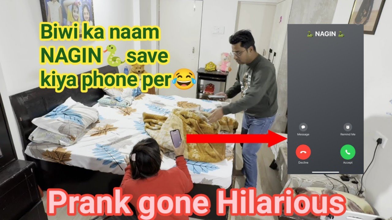 Biwi ka naam NAGIN🐍save kiya phone per😂 || Prank on wife || #prank #funnyvideo #punita_life