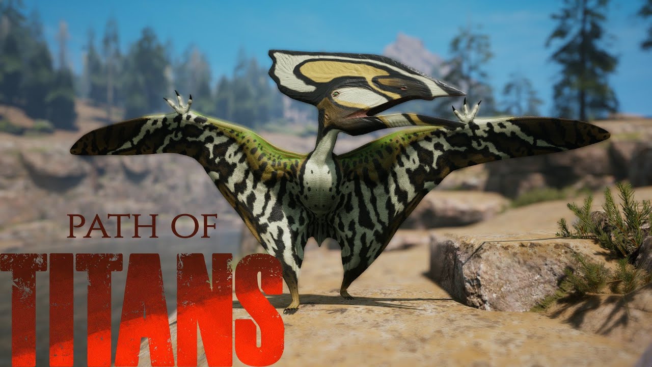 Path of Titans - Thalassodromeus - Solo Newbie Player # 46 - Official multiplayer servers - No mods