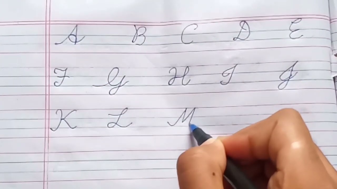 Cursive writing | writing Capital letters in cursive |Cursive writing for children| Education Vandar