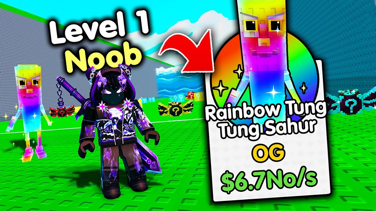 Starting Over as NOOB with OP SECRET in Escape Waves For Lucky Blocks! (Roblox)