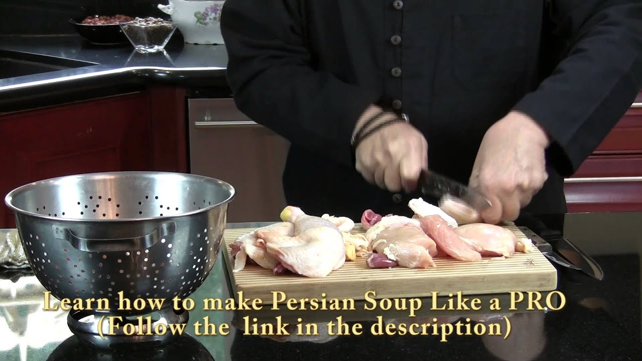 Learn how to make Persian soup (آش) | Part 1 Chicken Stock