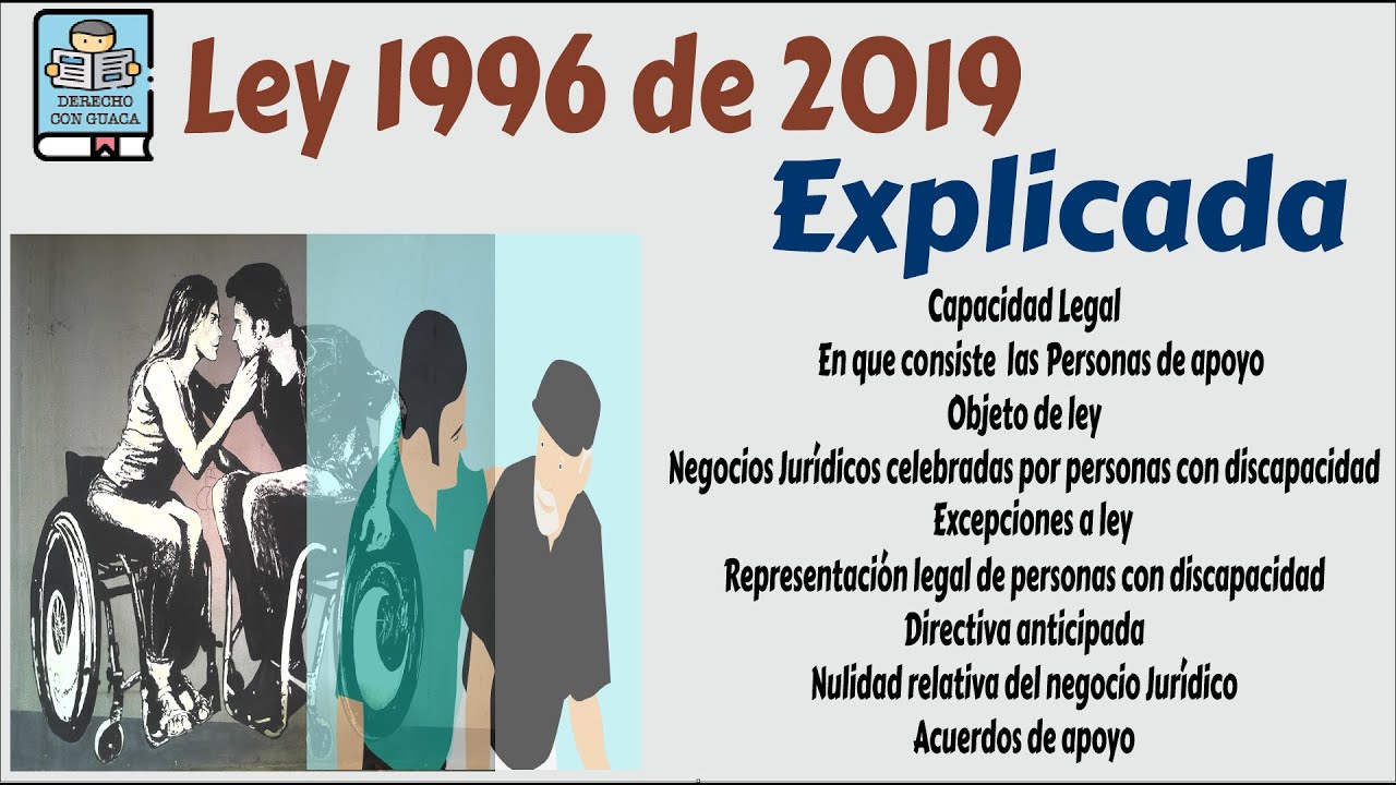 Ley 1996 de 2019 - Capacidad Legal de Personas con Discapacidad Mayores de Edad