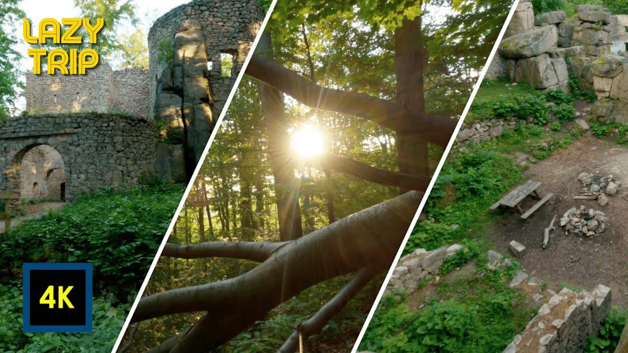 Средневековый замок, спрятанный в горном лесу || Lazy Trip