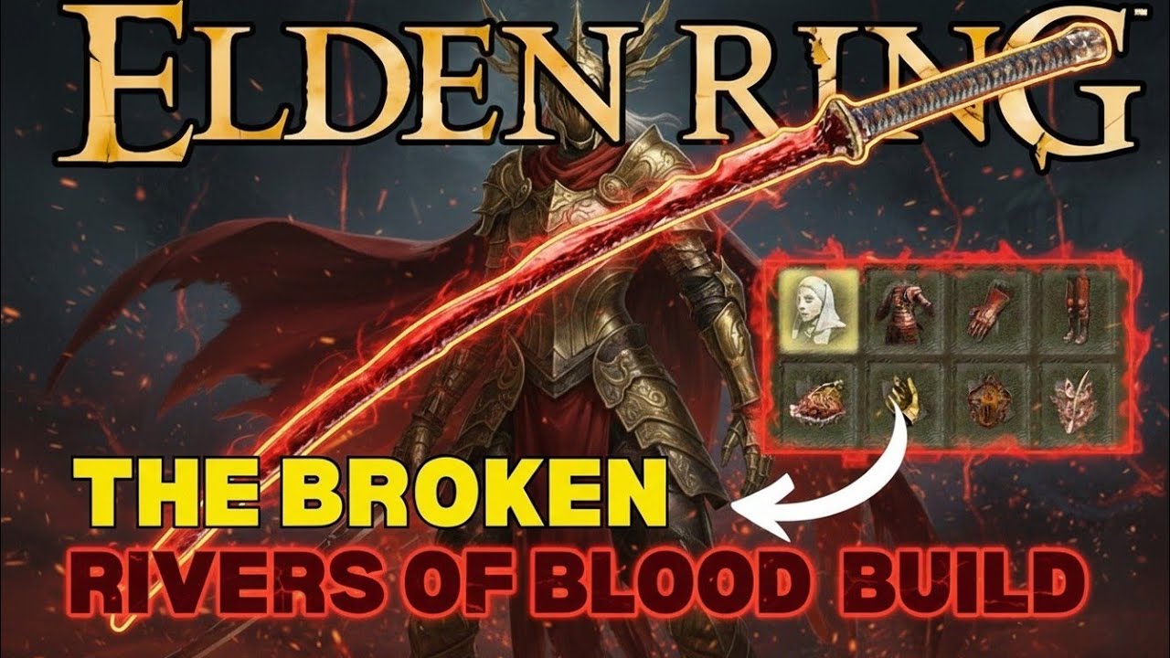 I Beat Malenia with a BROKEN Rivers of Blood Build - Elden Ring