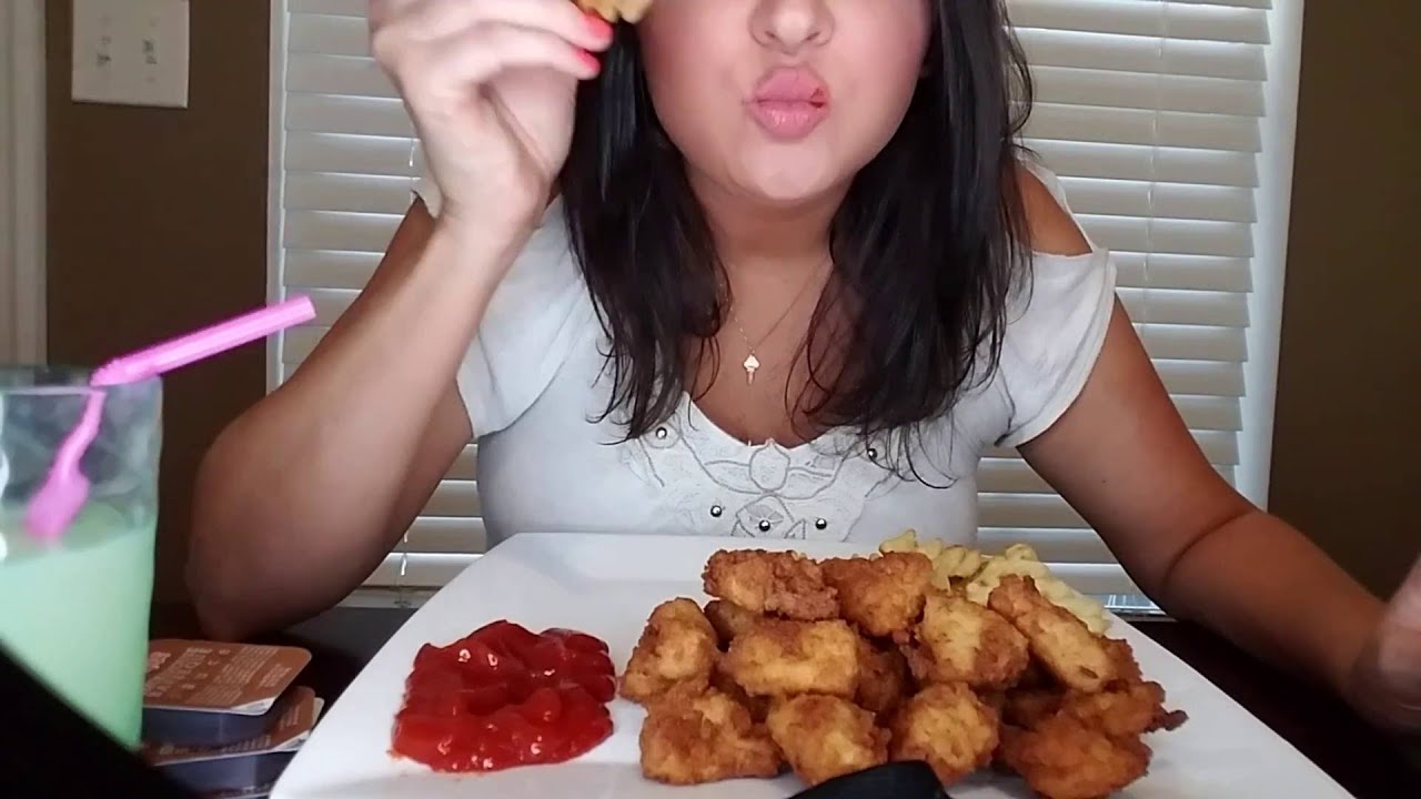 ASMR Eating Sounds: Chick-fil-A nuggets and fries