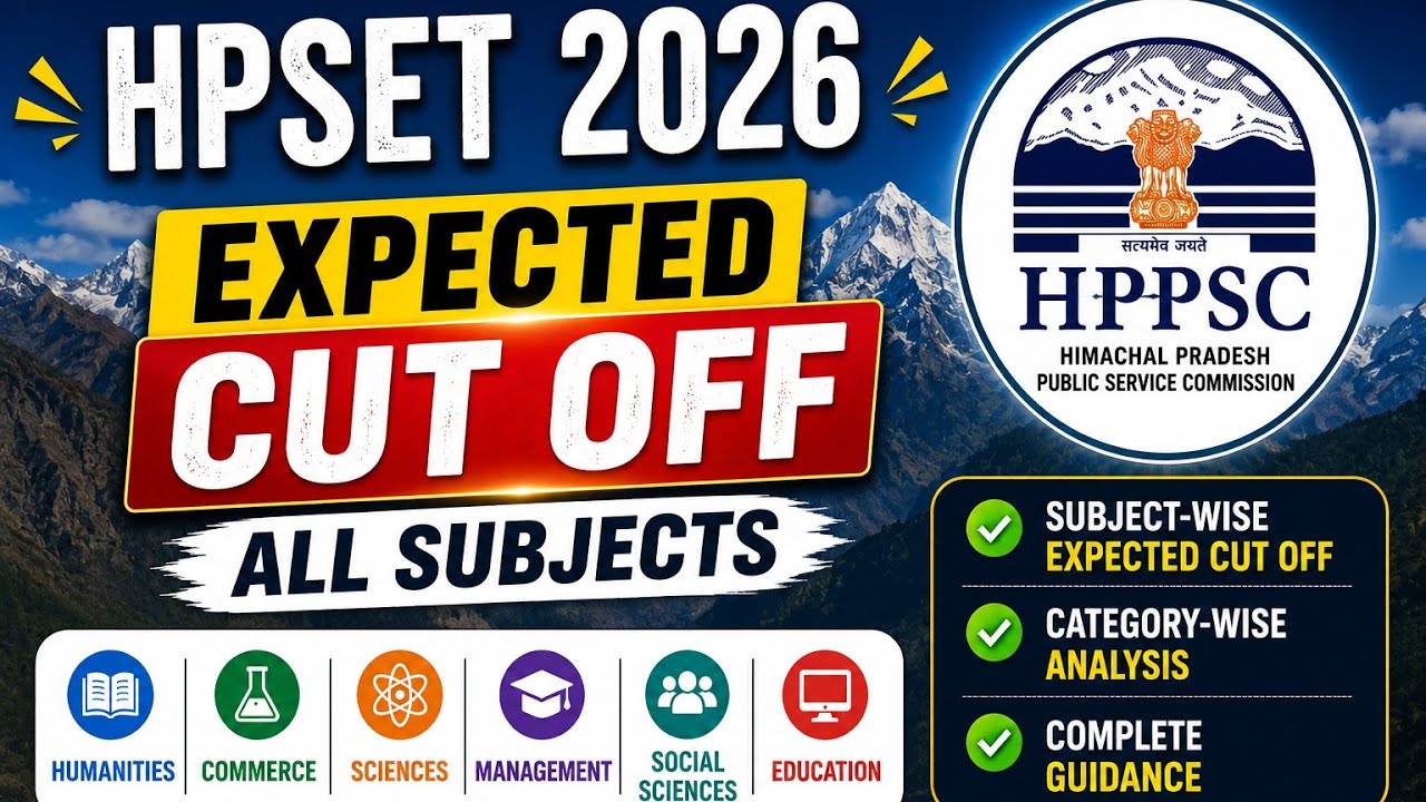 Expected Cut Off HPSET 2026 all subjects #HPPSC#HPSET
