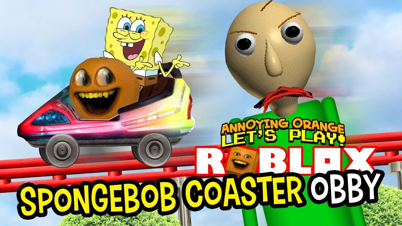 Roblox: SPONGEBOB COASTER Obby [Annoying Orange Plays]