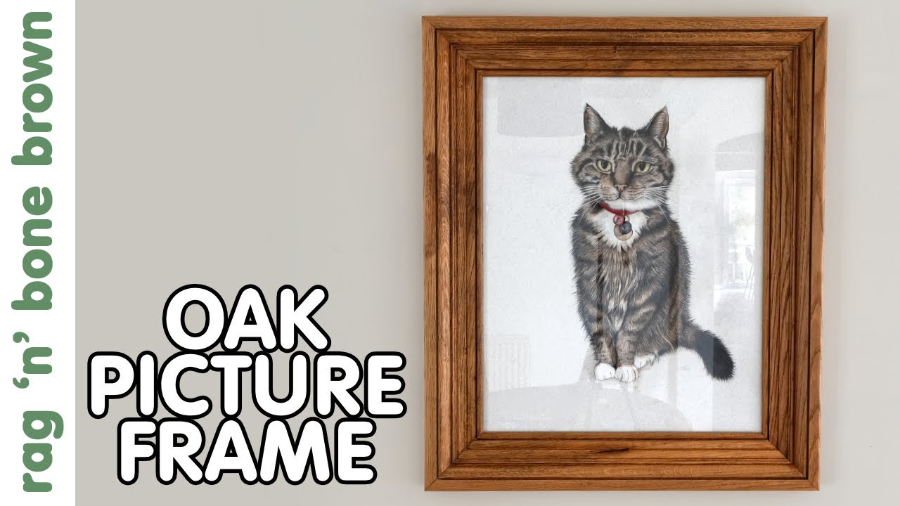 Oak Picture Frame - Framing A Pet Portrait