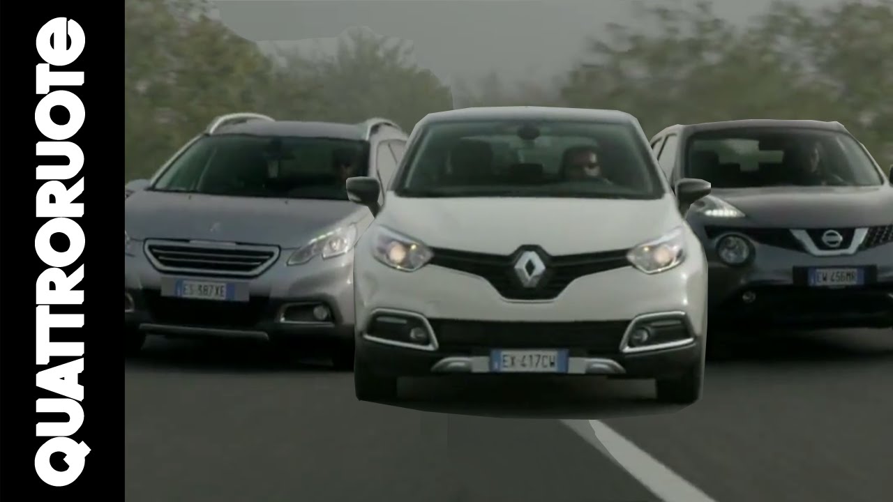 Juke VS 2008 VS Captur: la sfida dei crossover - Quattroruote