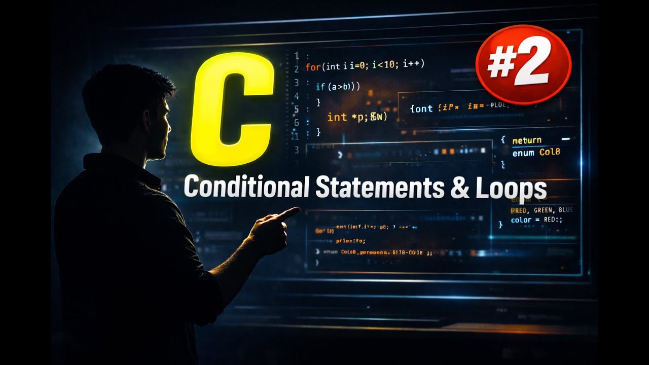 C Conditional Statements & Loops Explained | if else, switch, for, while | Series #2