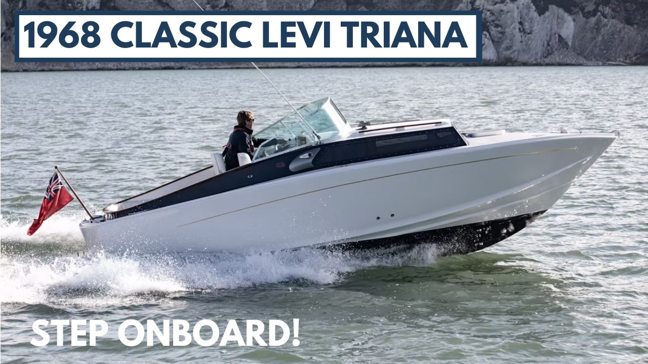 Classic 1968 Levi Triana Power Boat Tour in Yarmouth Harbour!