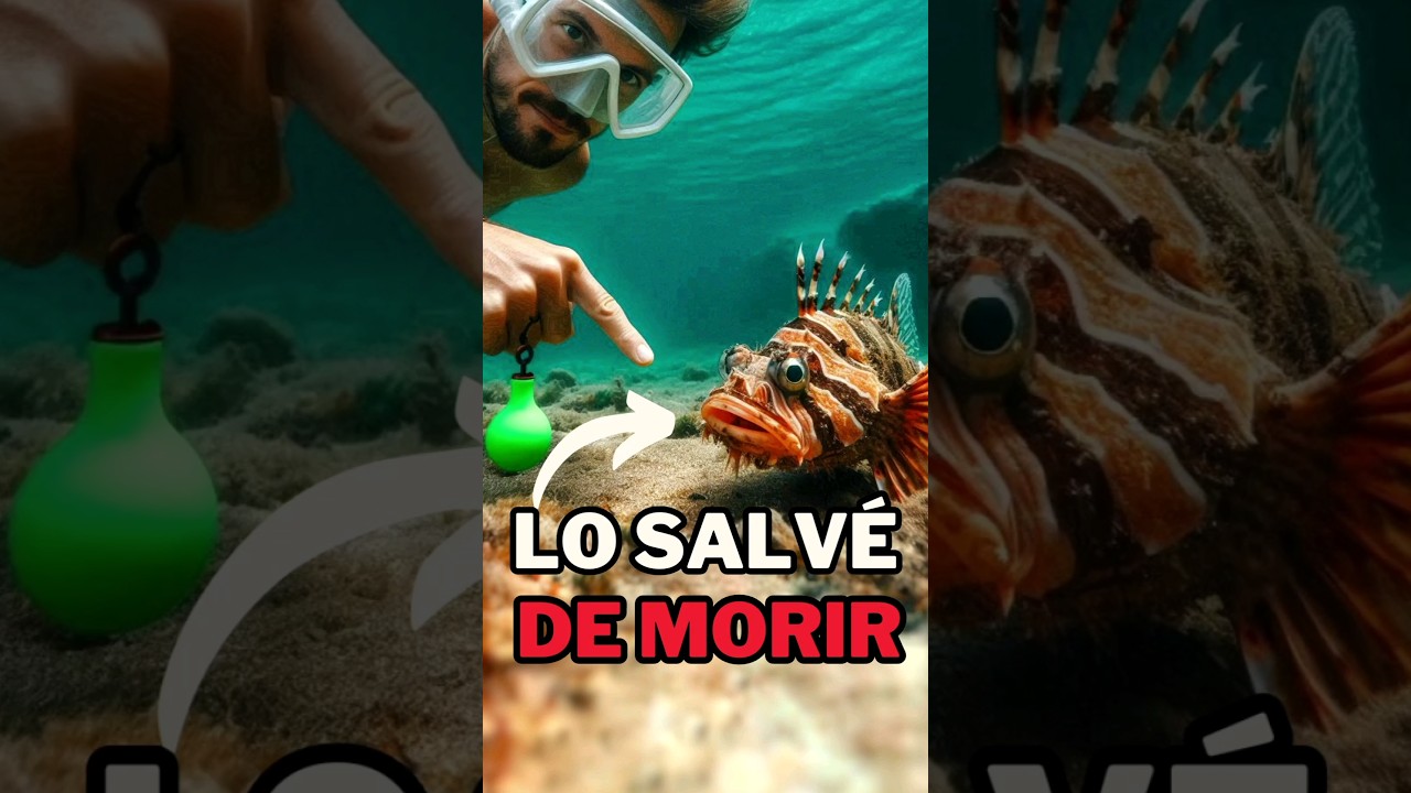 Rescat&eacute; un 🐟 PEZ  VENENOSO ☢️ P1 #pezroca #aventuraenelmar #buceo #exploraci&oacute;n #oceano #snorkeling