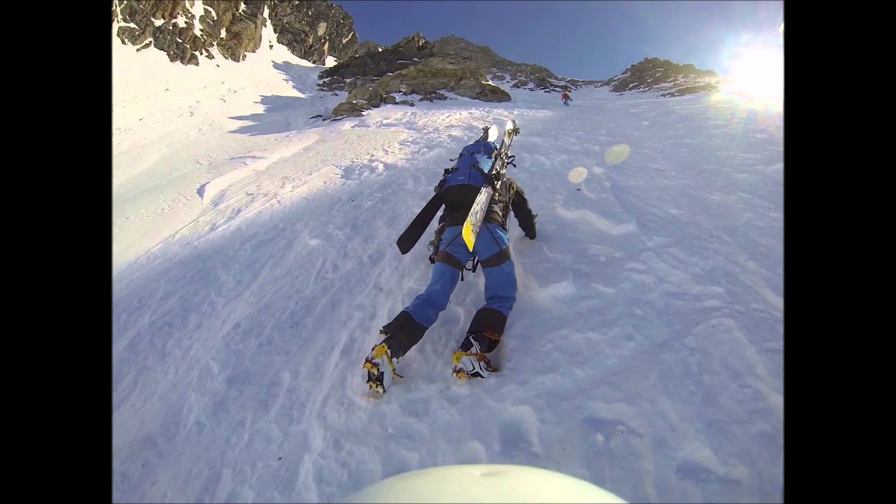 Mont V&eacute;lan 3727m - couloir d'Annibal