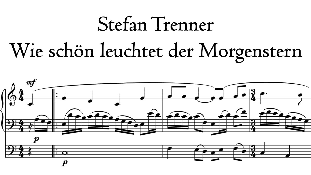 Trenner - Wie sch&ouml;n leuchtet der Morgenstern - Hildebrandt organ, Sangerhausen, Hauptwerk