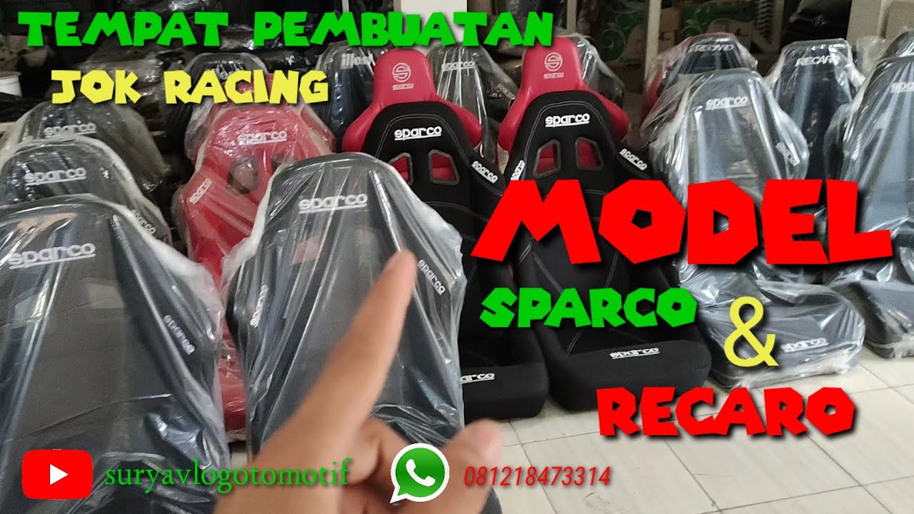 jok racing model RECARO dan SPARCO