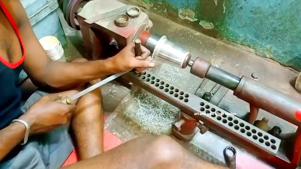 # silver  metal making in india# how to make silver glaas# pure silver glass 92.5