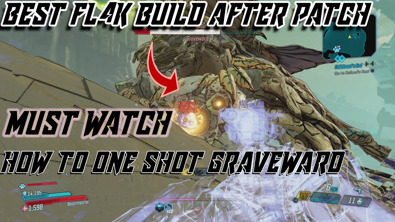 INSANELY OP!! FL4K OP (ONE SHOT VAULT BOSS) Build - ONE SHOT GRAVEWARD GLITCH?!? - BORDERLANDS 3
