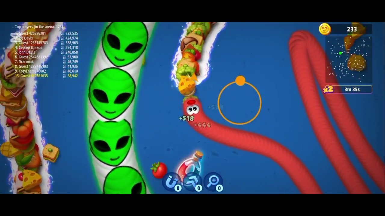 لعبه الديدان الثعبان الجائع 🪱🪱  _ يحيى الملك 