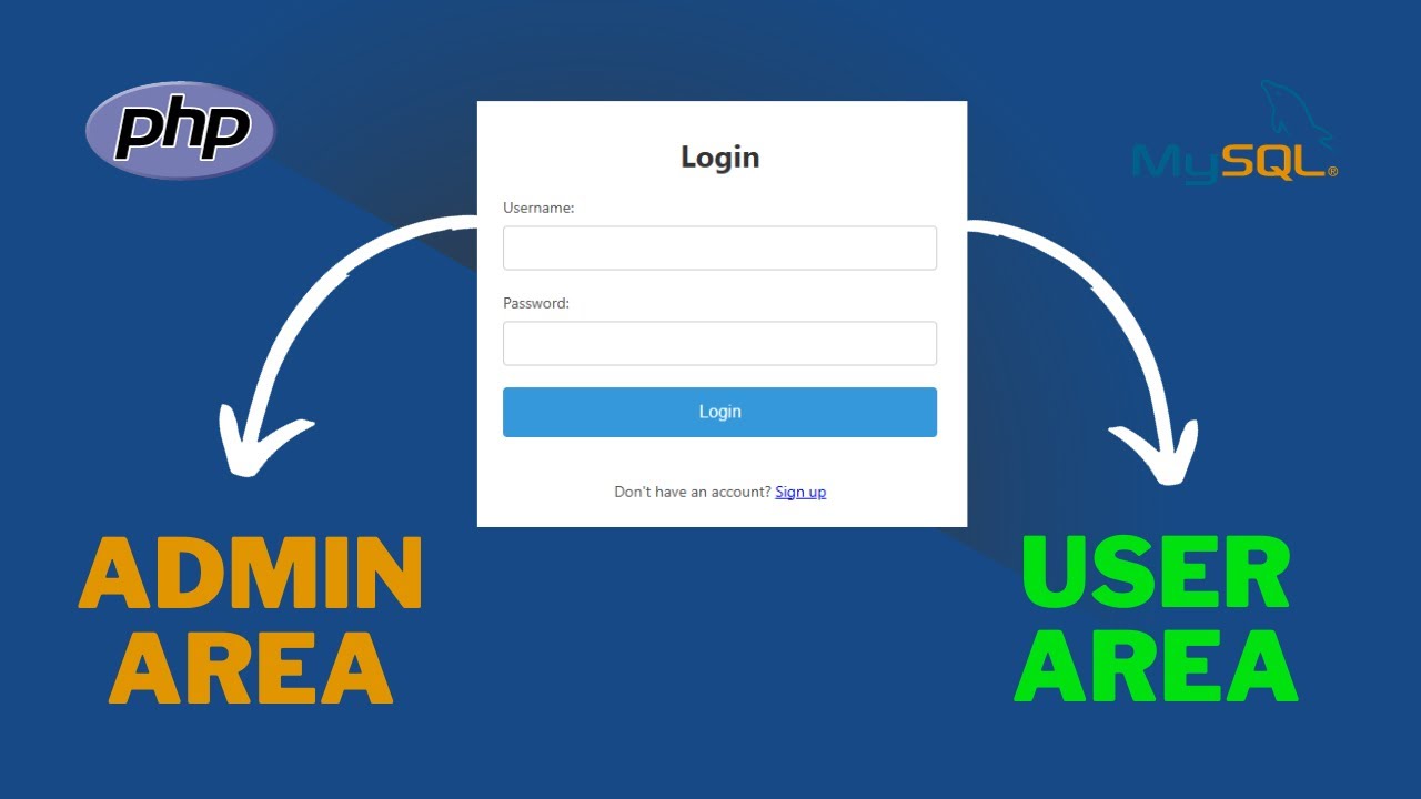 User and Admin Access - PHP & MySQL Login System Tutorial - PHP Tutorial