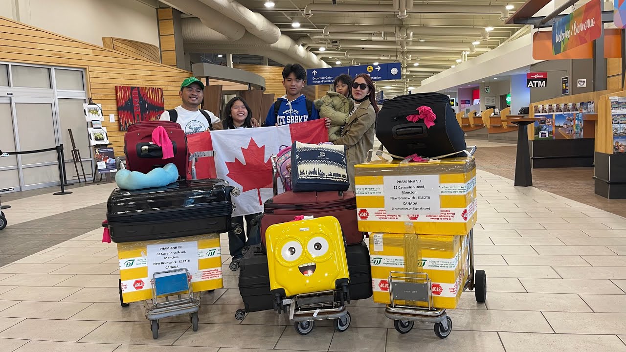 (Phần cuối) HÀNH TRÌNH TỪ VIỆT NAM ĐẾN CANADA CỦA RAINY FAMILY || Landing Moncton, NB #CA005