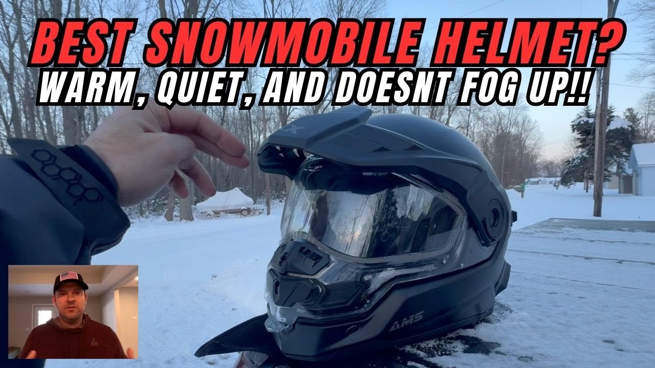 Best Modular snowmobile helmet for 2026: CKX AMS Mission DOT approved fog free no need to plug in