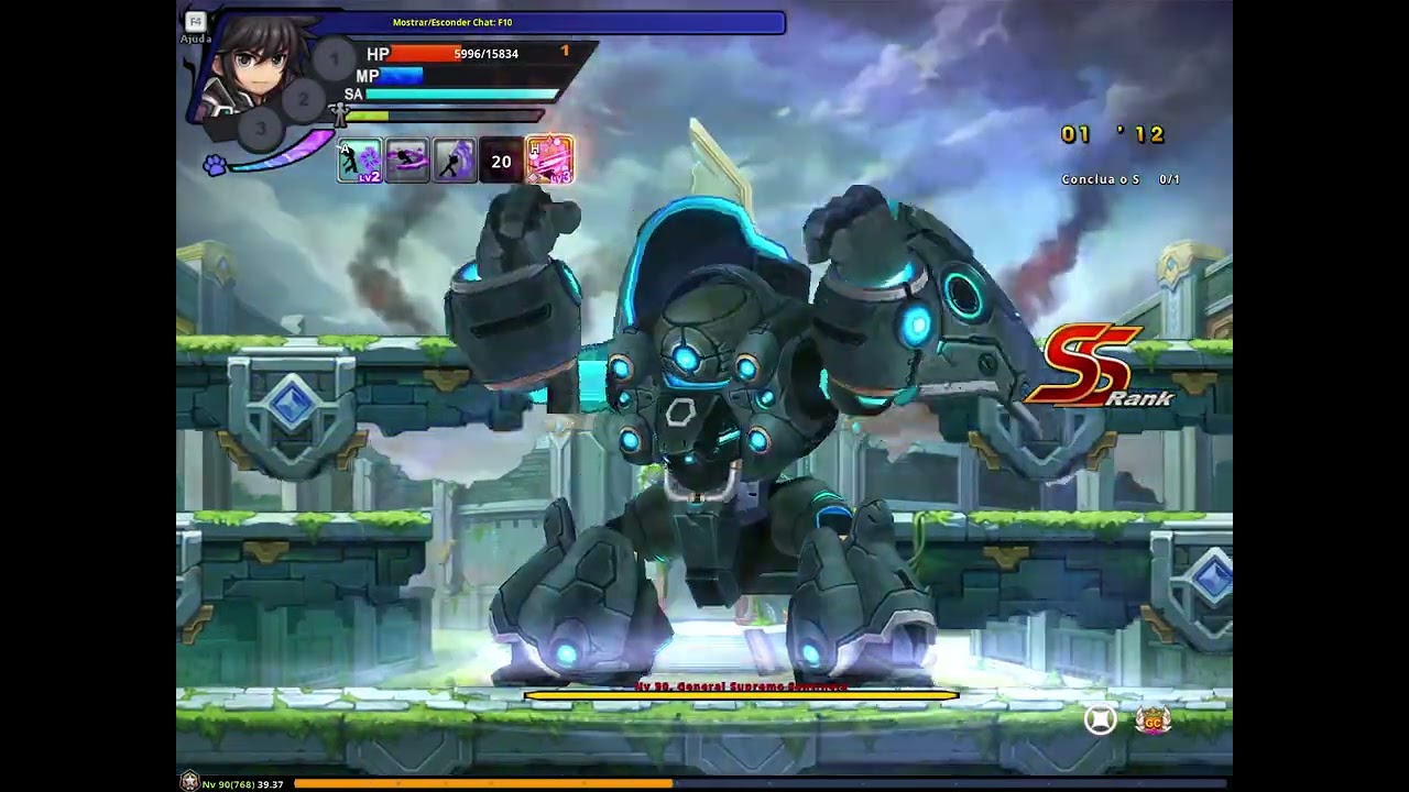 Sieghart Salão da Harmonia Dificuldade Mestre - Solo 02:22 - Grand Chase Classic