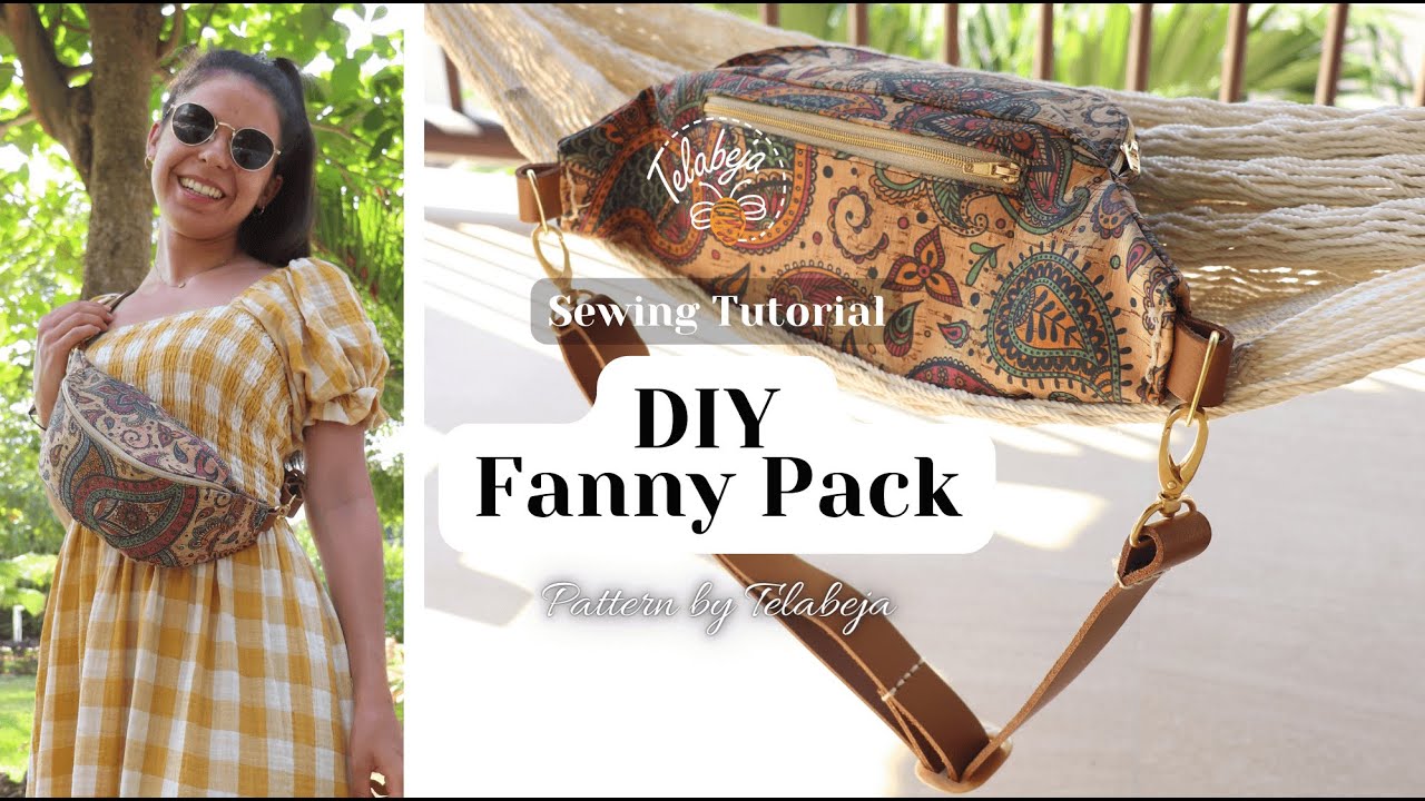 DIY tutorial essential fanny pack - Sewing Pattern by Telabeja