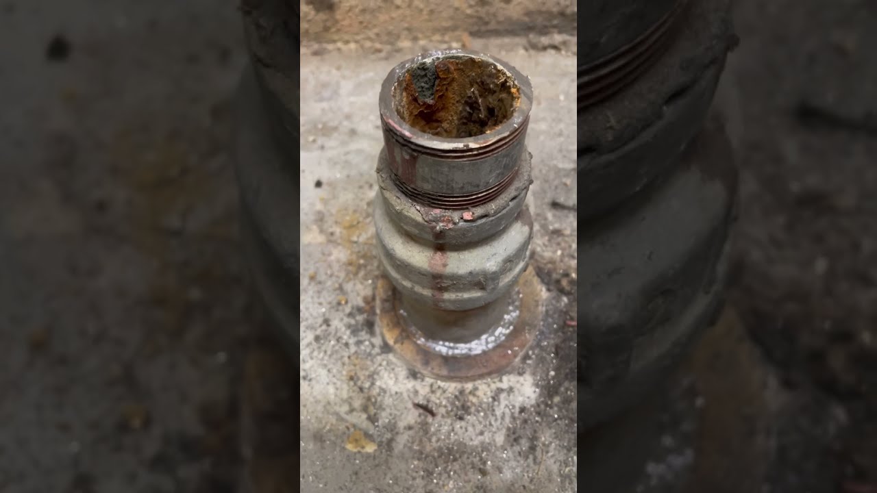 How to remove lead and oakum  joint from cast iron hub in a concrete floor and cap off shower drain!