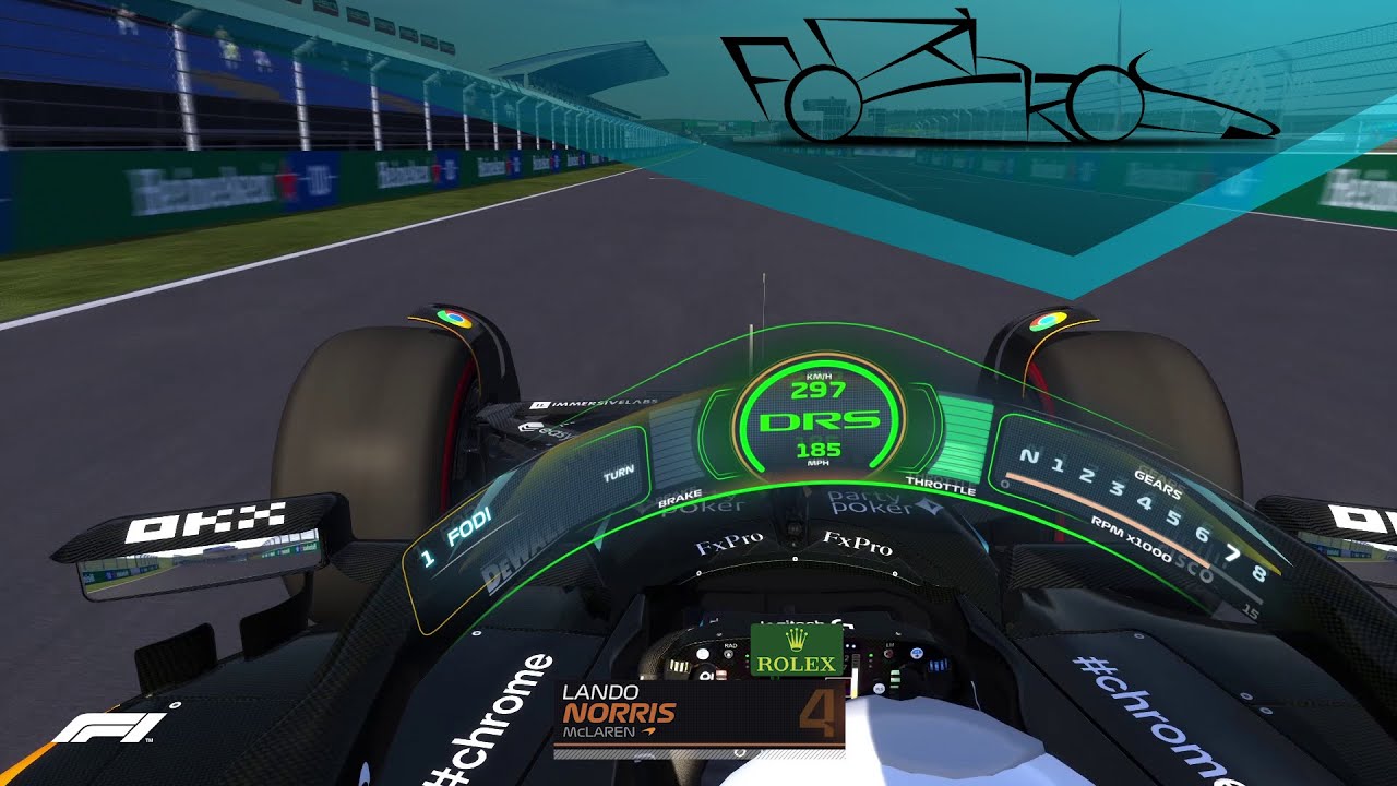 Assetto Corsa - WCP 2023 HaloHUD Preview (Onboard Lando Norris)