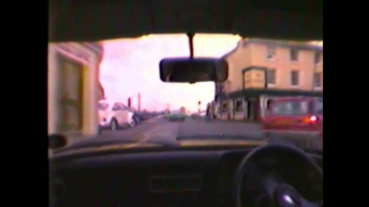 Kidderminster Town Centre 24 December 1980 in Ford Escort