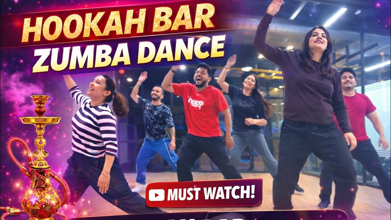 🔥 Hookah Bar Zumba Cover | Full Energy, Full Fun! 💃🕺 #zumbadance #bollywood #mdee0 