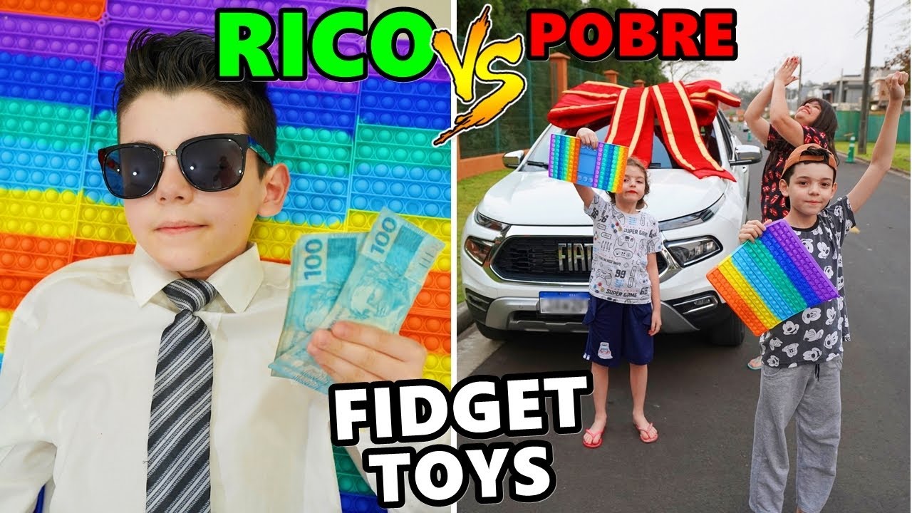 RICO VS POBRE FIDGET TOYS POP IT (Parte 5)