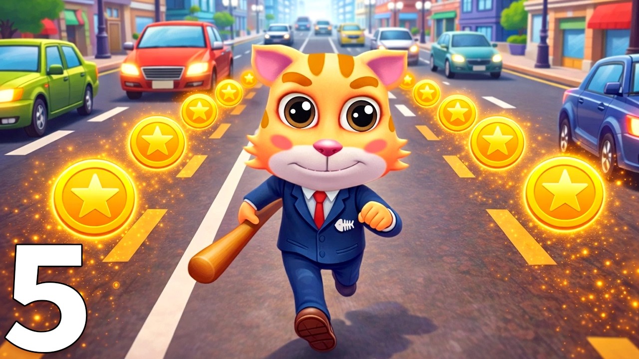 CAT RUNNER - Gameplay Walkthrough (Part 4) Upgrade iOS,Android