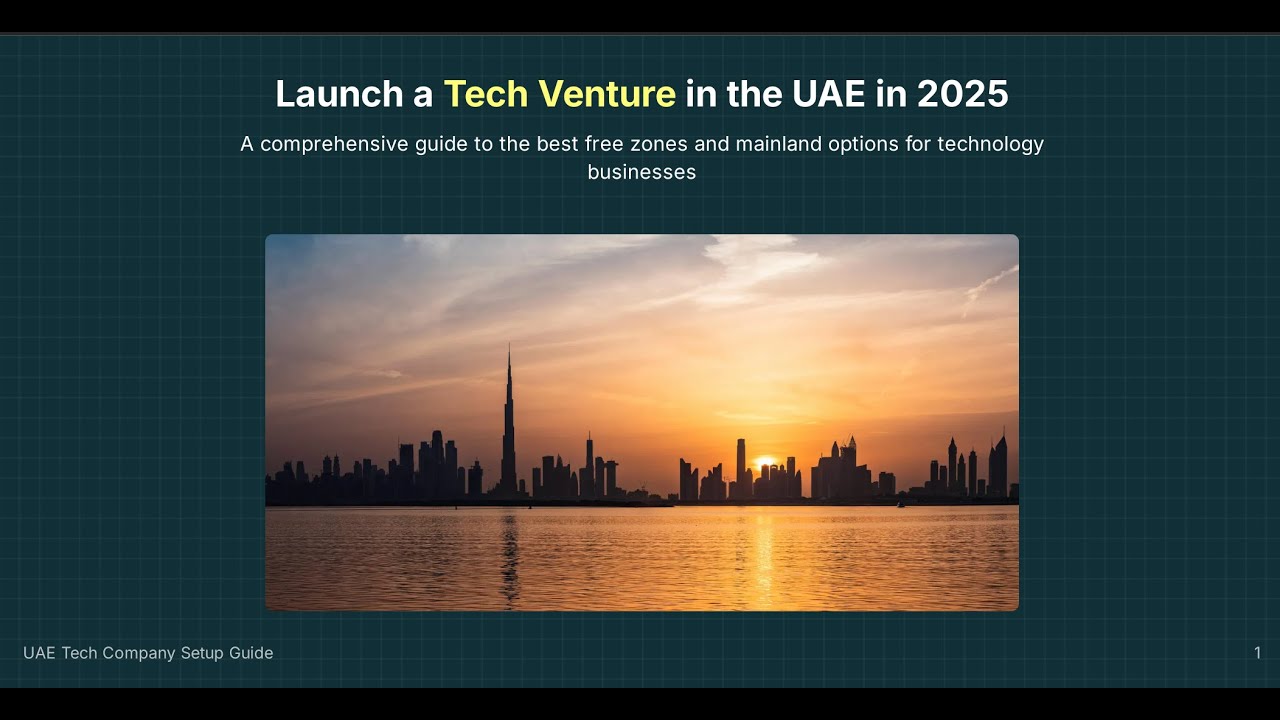 Incorporate your Tech Company in the UAE: Jurisdiction Insights for 2025