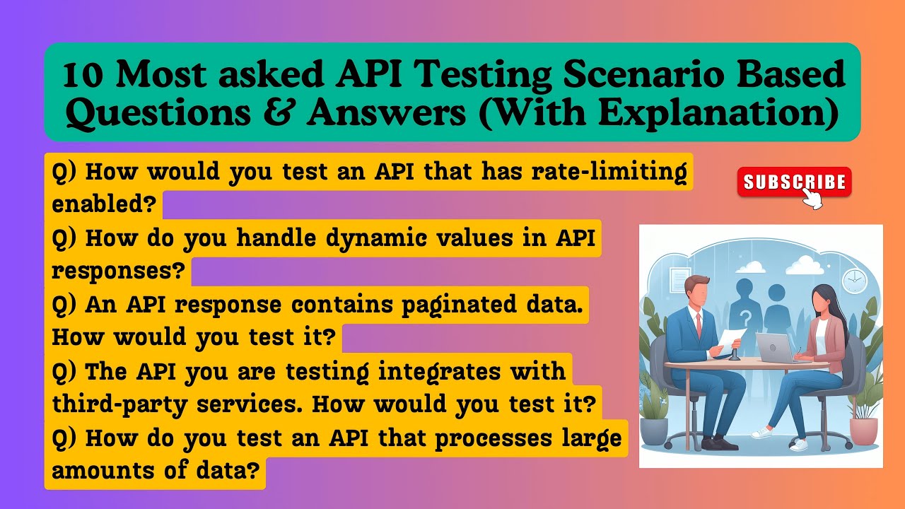 API TESTING SCENARIO-BASED INTERVIEW QUESTIONS AND ANSWERS
