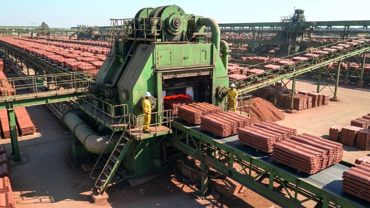 Inside the GIANT Clay Tile Factory &ndash; How Million of Roof Tiles Are Made Daily (Full Process)