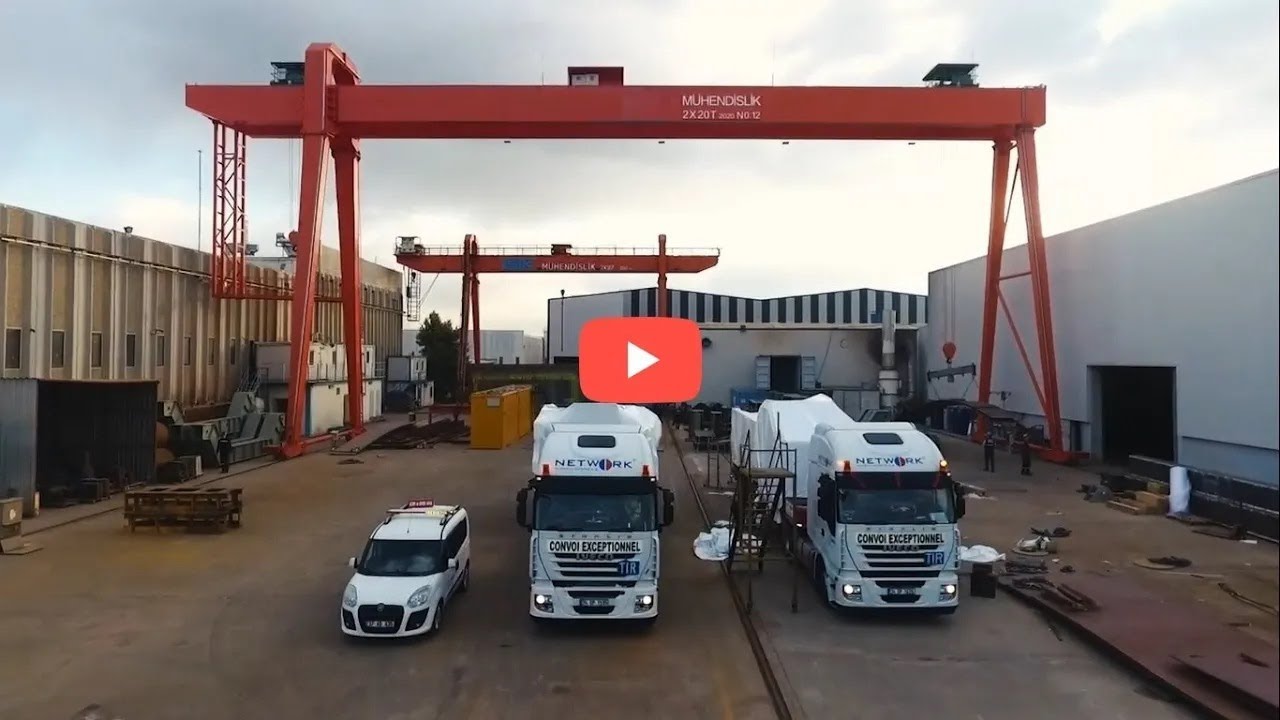 100/32 T overhead crane transportation from Ankara/Turkey to Magnitogorsk/Russia