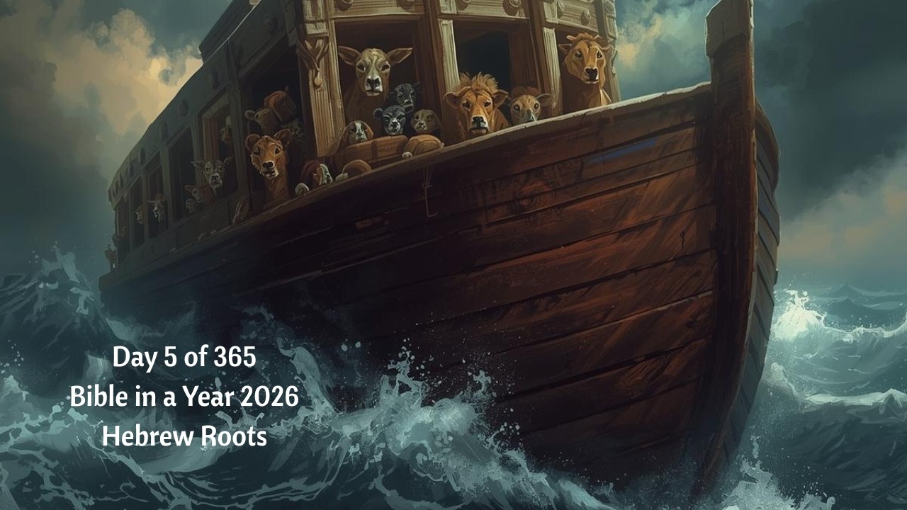 Bible in a Year: Day 5 of 365 - Noah's ark | Rapture Prequel | We are all descended from Noah's sons