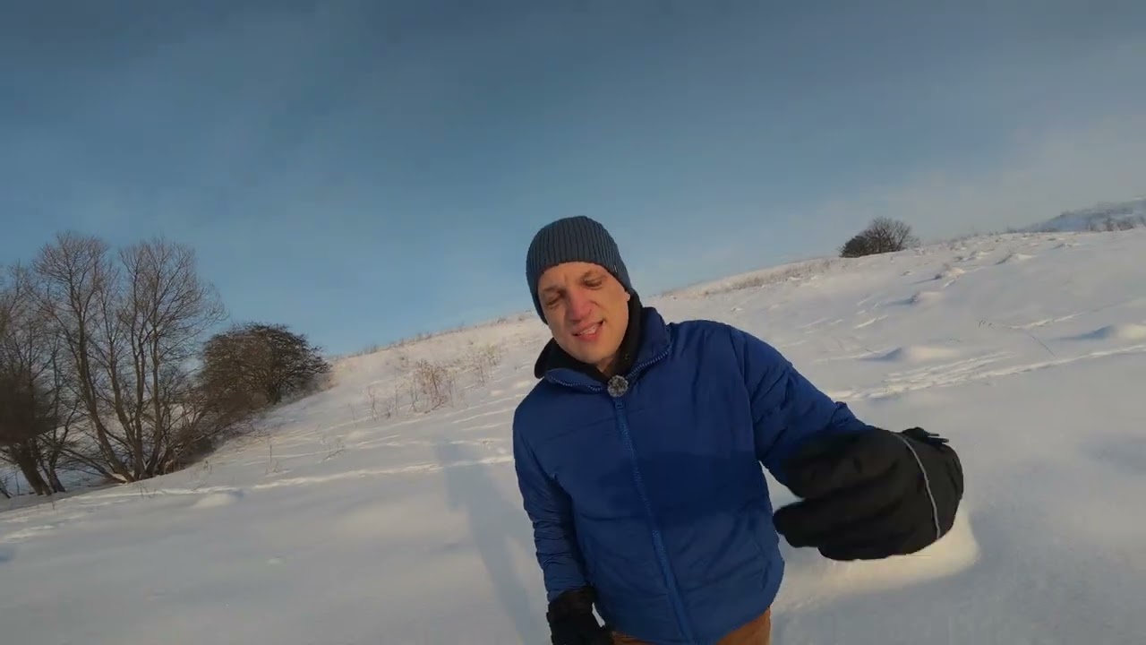 Прогулка по замёрзшей реке (тестирую DJI Osmo action 6)