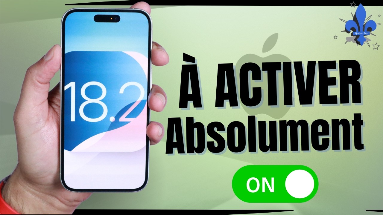 iOS 18 : Ces R&eacute;glages &agrave; Activer IMM&Eacute;DIATEMENT !