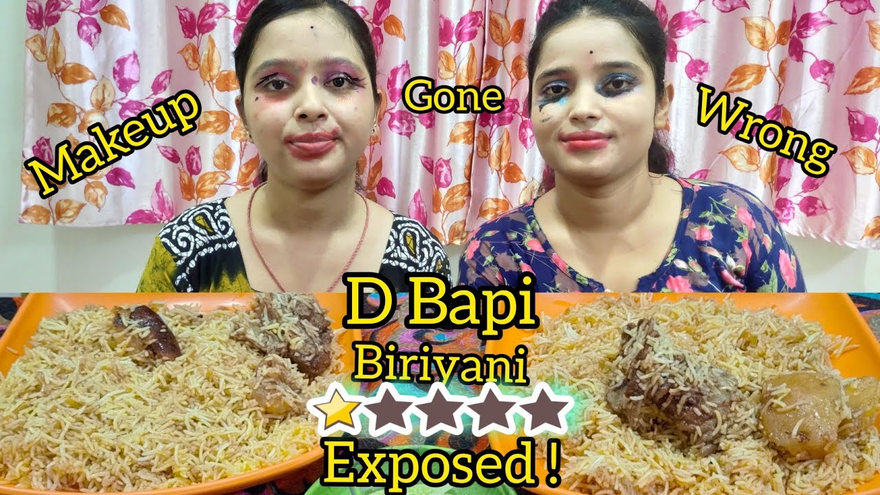 Funny Blindfold Makeup Challenge | D Bapi Biriyani Exposed