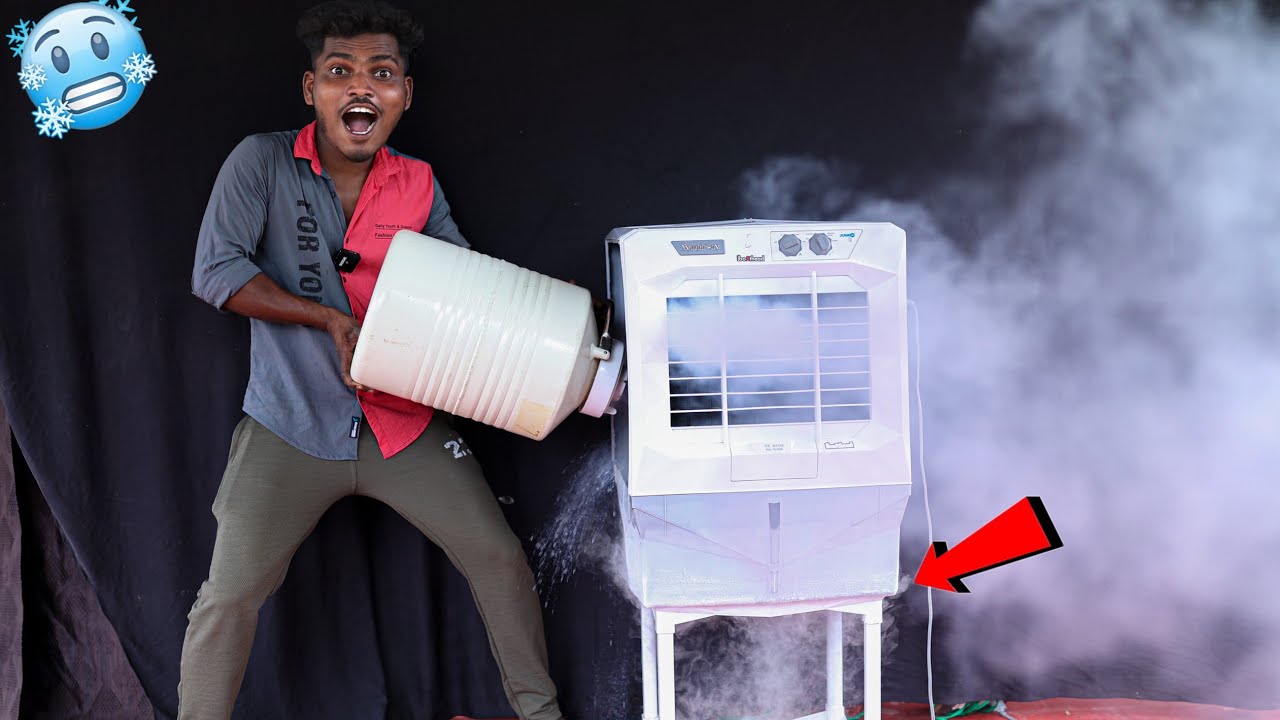 Can We Freeze' Air Cooler Using Liquid Nitrogen.... 🥶 OMG