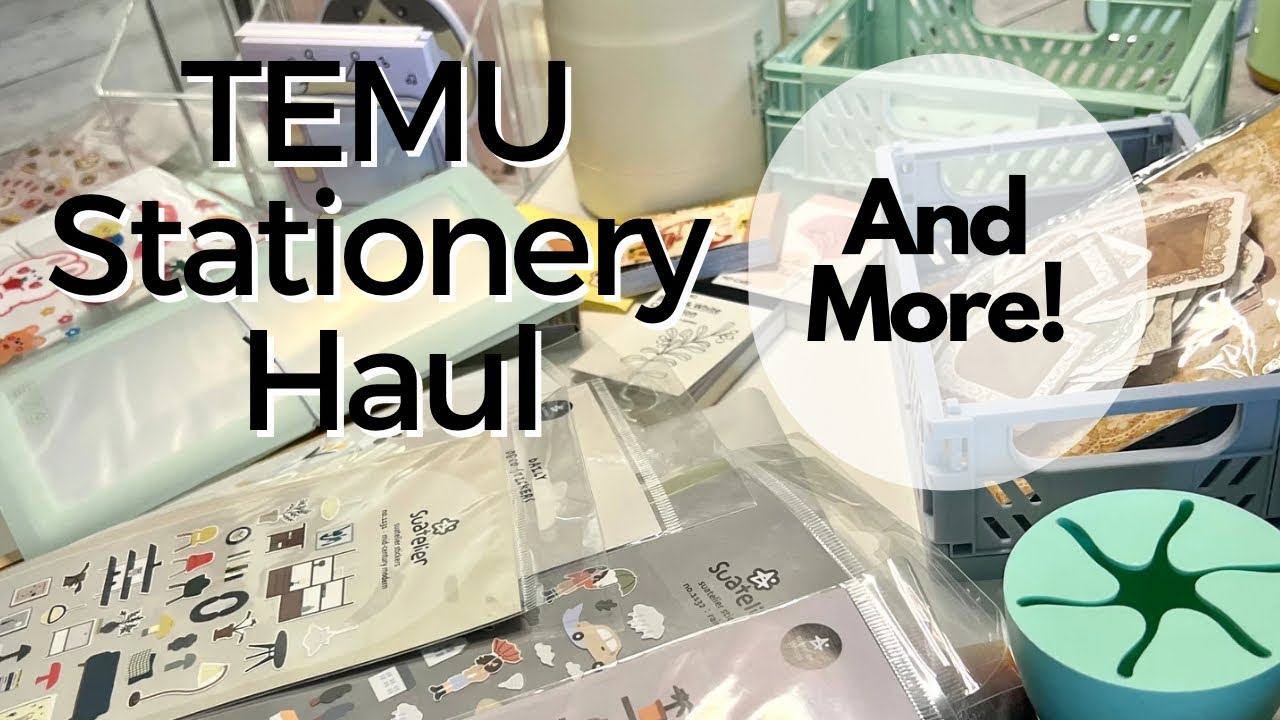Huge Temu Stationery Haul | Unboxing | Temu 1 year Anniversary