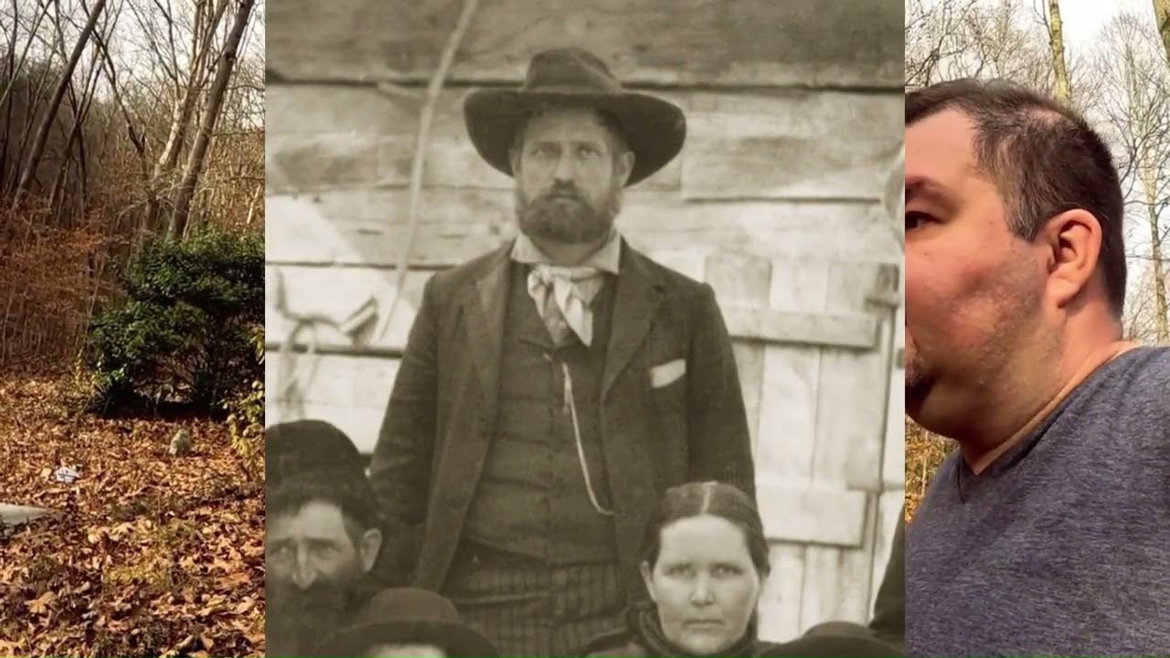 Exploring the Hatfield Family cemetery with Leo form 