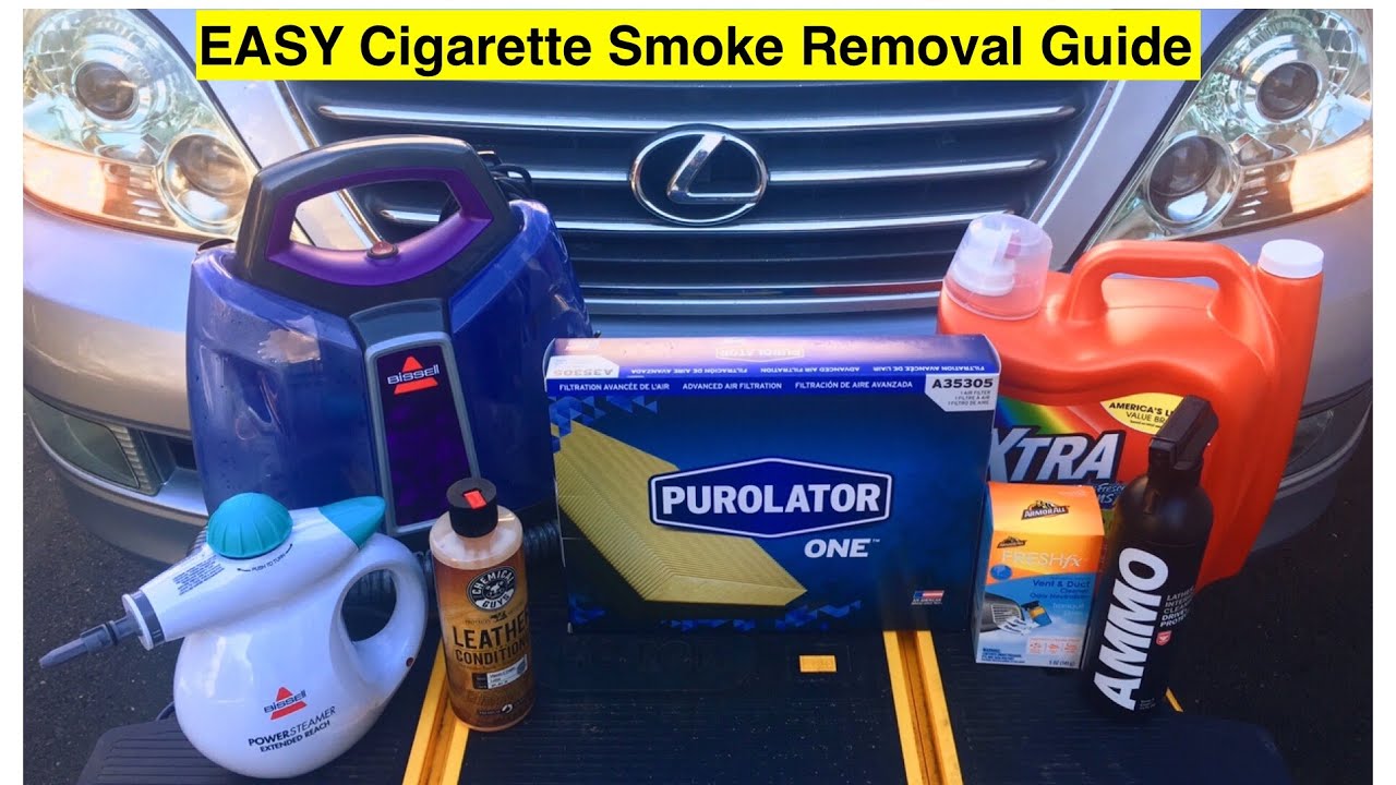 Car CIGARETTE SMOKE REMOVAL and DEEP CLEANING - Lexus GX 470